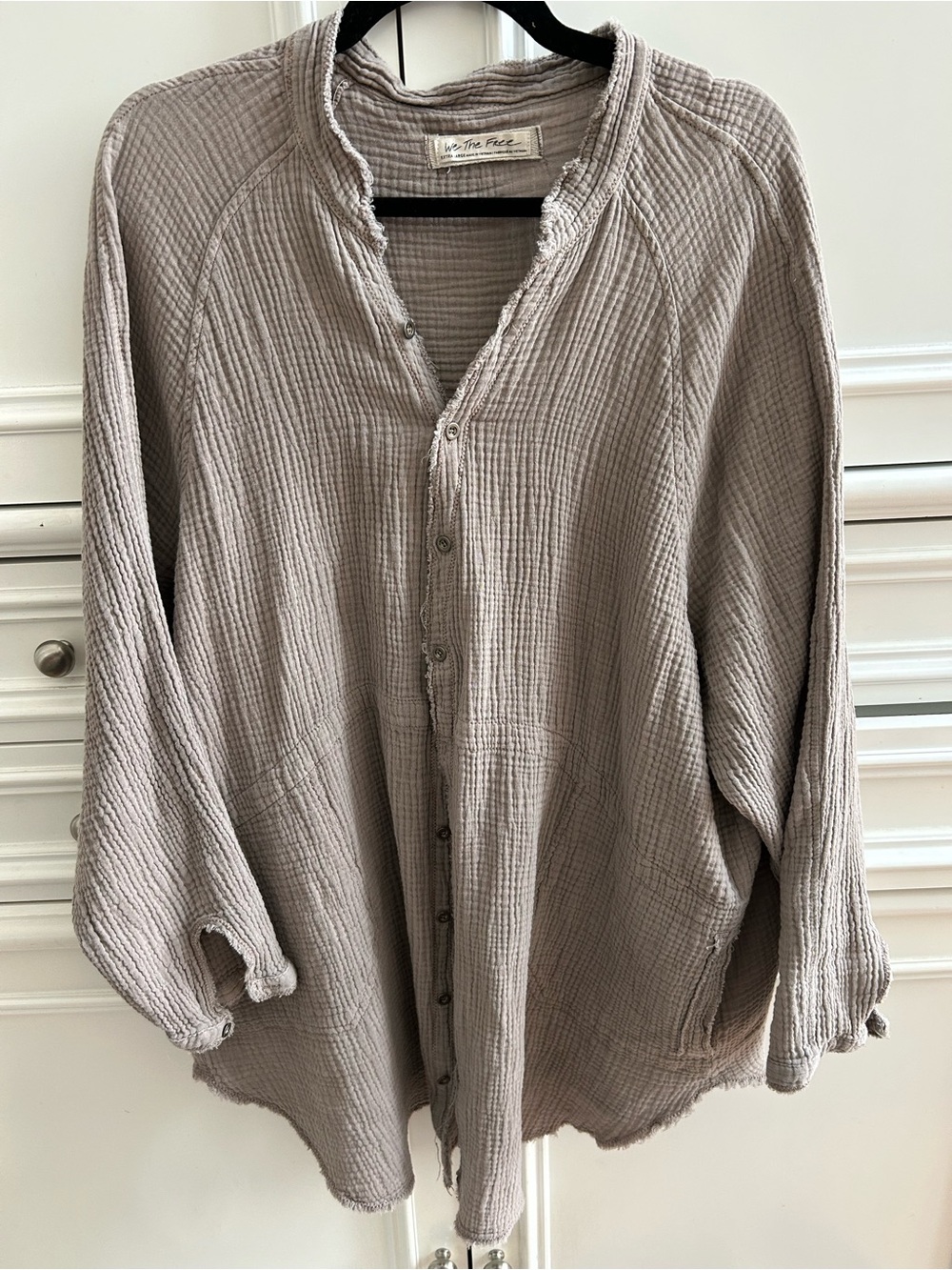 NWOT We the Free Summer Daydream Button Down - Beige - Picture 2 of 4